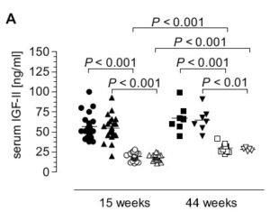 IGF-II transgenic mice display increased aberrant colon crypt multiplicity and tumor volume after 1,2-dimethylhydrazine treatment