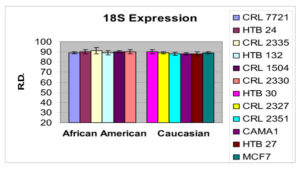 Metastatic progression and gene expression between breast cancer cell lines from African American and Caucasian women